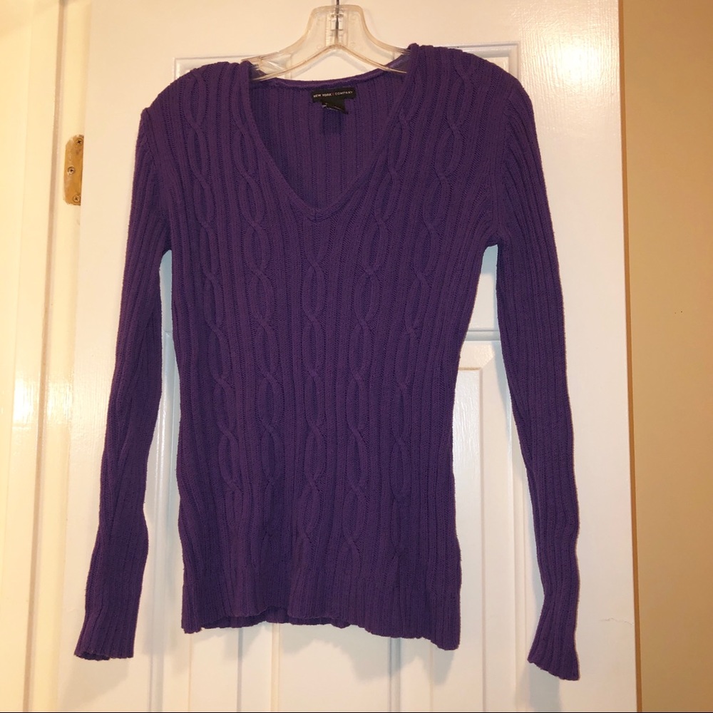 Purple NY&Co Sweater